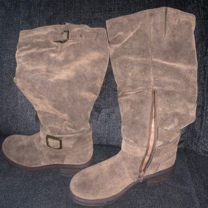 FERGIE Women's Slay Tall Wide Calf Riding Boot